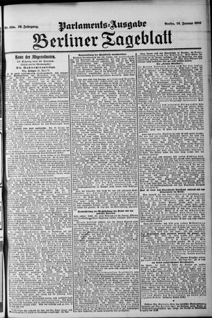 Berliner Tageblatt und Handels-Zeitung on Jan 26, 1909