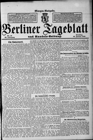 Berliner Tageblatt und Handels-Zeitung vom 26.01.1909