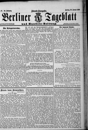Berliner Tageblatt und Handels-Zeitung vom 29.01.1909