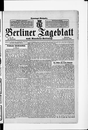 Berliner Tageblatt und Handels-Zeitung vom 07.02.1909