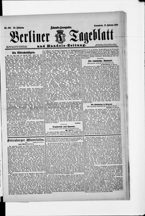 Berliner Tageblatt und Handels-Zeitung vom 28.02.1909
