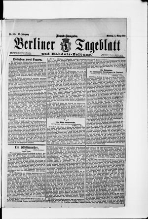 Berliner Tageblatt und Handels-Zeitung vom 01.03.1909