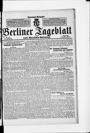 Berliner Tageblatt und Handels-Zeitung vom 28.03.1909