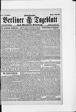 Berliner Tageblatt und Handels-Zeitung vom 05.04.1909