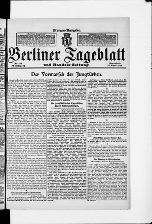Berliner Tageblatt und Handels-Zeitung vom 17.04.1909