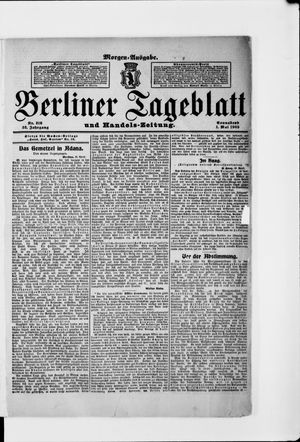 Berliner Tageblatt und Handels-Zeitung vom 01.05.1909