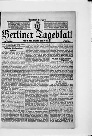 Berliner Tageblatt und Handels-Zeitung vom 02.05.1909