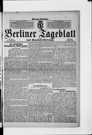 Berliner Tageblatt und Handels-Zeitung vom 11.05.1909