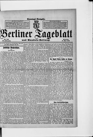 Berliner Tageblatt und Handels-Zeitung vom 16.05.1909