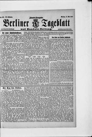 Berliner Tageblatt und Handels-Zeitung vom 17.05.1909