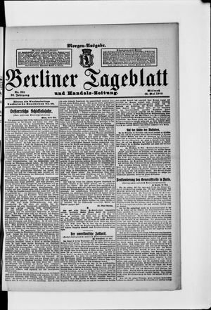 Berliner Tageblatt und Handels-Zeitung on May 19, 1909