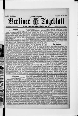 Berliner Tageblatt und Handels-Zeitung on May 29, 1909