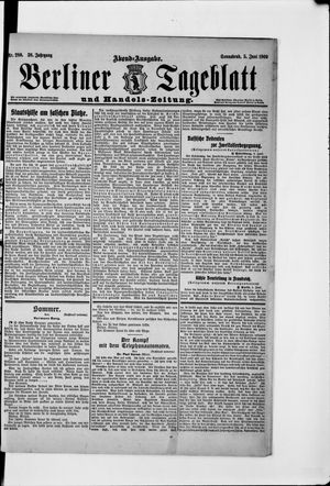 Berliner Tageblatt und Handels-Zeitung vom 05.06.1909