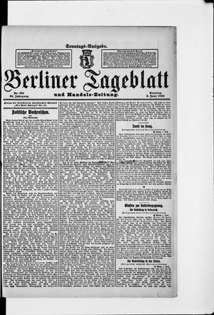 Berliner Tageblatt und Handels-Zeitung vom 06.06.1909