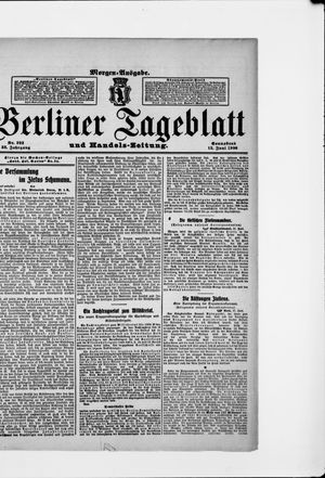 Berliner Tageblatt und Handels-Zeitung vom 12.06.1909