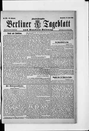 Berliner Tageblatt und Handels-Zeitung vom 12.06.1909