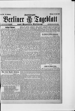 Berliner Tageblatt und Handels-Zeitung vom 14.06.1909