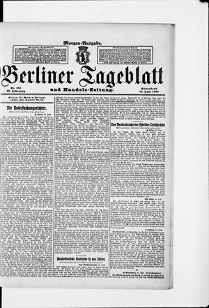 Berliner Tageblatt und Handels-Zeitung vom 19.06.1909