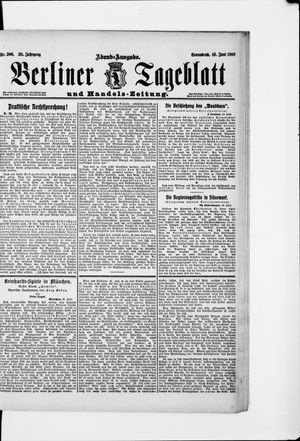 Berliner Tageblatt und Handels-Zeitung vom 19.06.1909
