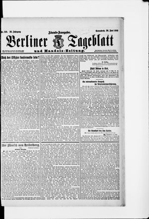 Berliner Tageblatt und Handels-Zeitung vom 26.06.1909