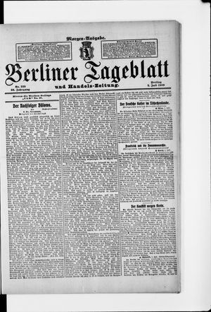 Berliner Tageblatt und Handels-Zeitung vom 02.07.1909