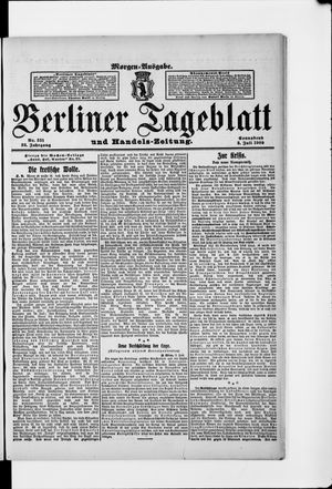 Berliner Tageblatt und Handels-Zeitung on Jul 3, 1909