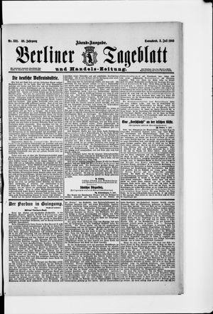 Berliner Tageblatt und Handels-Zeitung vom 03.07.1909