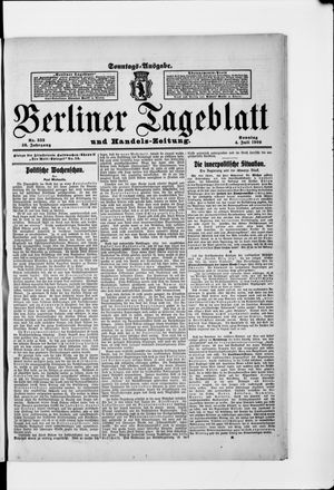 Berliner Tageblatt und Handels-Zeitung vom 04.07.1909