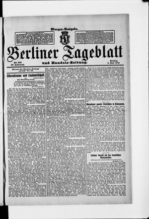 Berliner Tageblatt und Handels-Zeitung on Jul 9, 1909