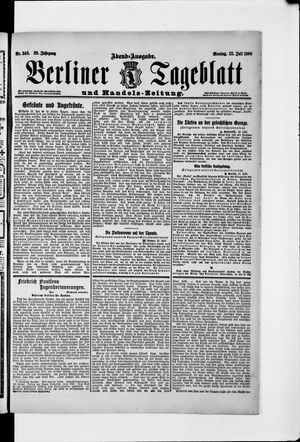 Berliner Tageblatt und Handels-Zeitung vom 12.07.1909