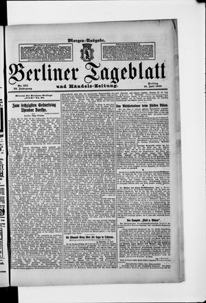 Berliner Tageblatt und Handels-Zeitung vom 16.07.1909