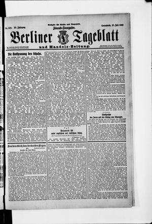 Berliner Tageblatt und Handels-Zeitung on Jul 17, 1909