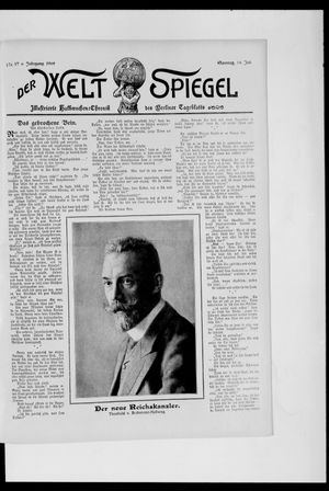 Berliner Tageblatt und Handels-Zeitung vom 18.07.1909