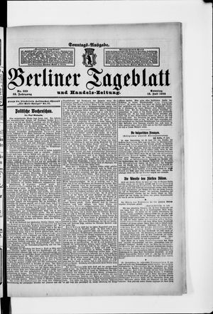 Berliner Tageblatt und Handels-Zeitung vom 18.07.1909