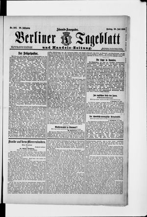 Berliner Tageblatt und Handels-Zeitung vom 30.07.1909