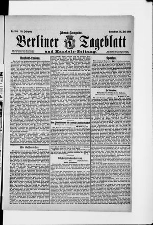 Berliner Tageblatt und Handels-Zeitung vom 31.07.1909