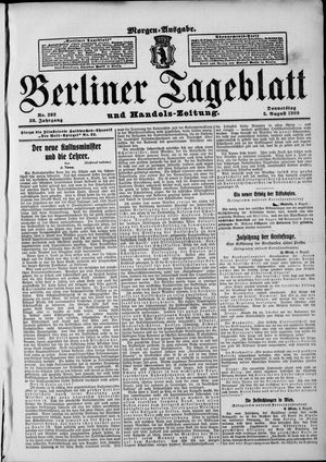 Berliner Tageblatt und Handels-Zeitung vom 05.08.1909
