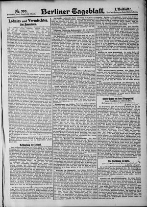 Berliner Tageblatt und Handels-Zeitung vom 05.08.1909