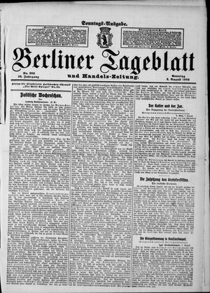 Berliner Tageblatt und Handels-Zeitung on Aug 8, 1909