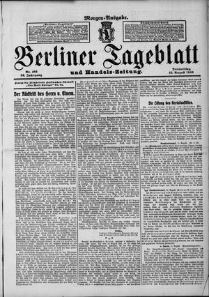 Berliner Tageblatt und Handels-Zeitung vom 12.08.1909