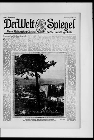 Berliner Tageblatt und Handels-Zeitung vom 19.08.1909