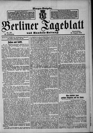 Berliner Tageblatt und Handels-Zeitung vom 26.08.1909