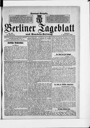 Berliner Tageblatt und Handels-Zeitung vom 05.09.1909