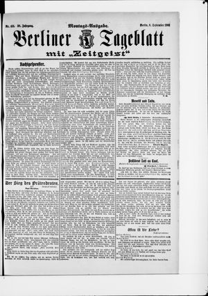 Berliner Tageblatt und Handels-Zeitung vom 06.09.1909