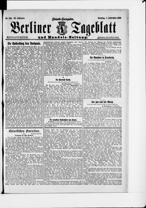 Berliner Tageblatt und Handels-Zeitung vom 07.09.1909