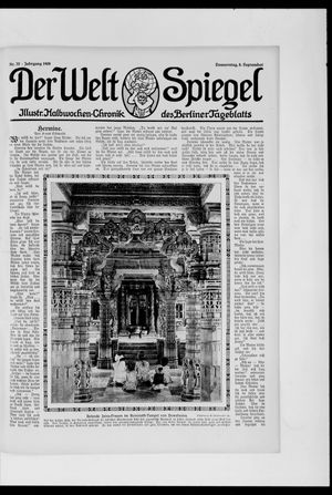 Berliner Tageblatt und Handels-Zeitung on Sep 8, 1909
