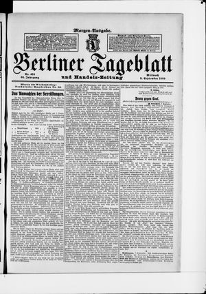 Berliner Tageblatt und Handels-Zeitung on Sep 8, 1909