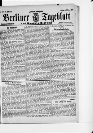 Berliner Tageblatt und Handels-Zeitung vom 01.10.1909