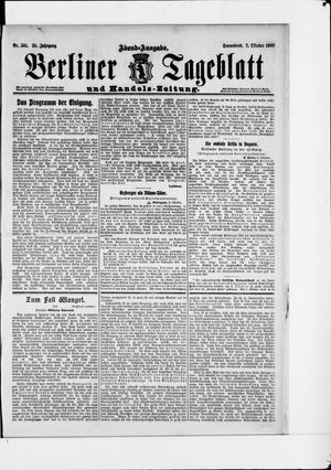 Berliner Tageblatt und Handels-Zeitung vom 02.10.1909
