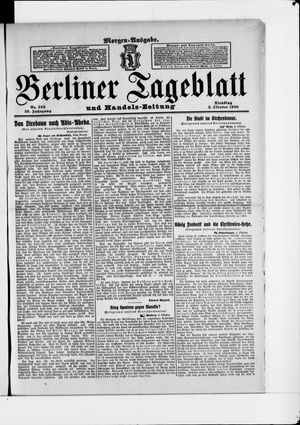 Berliner Tageblatt und Handels-Zeitung vom 05.10.1909